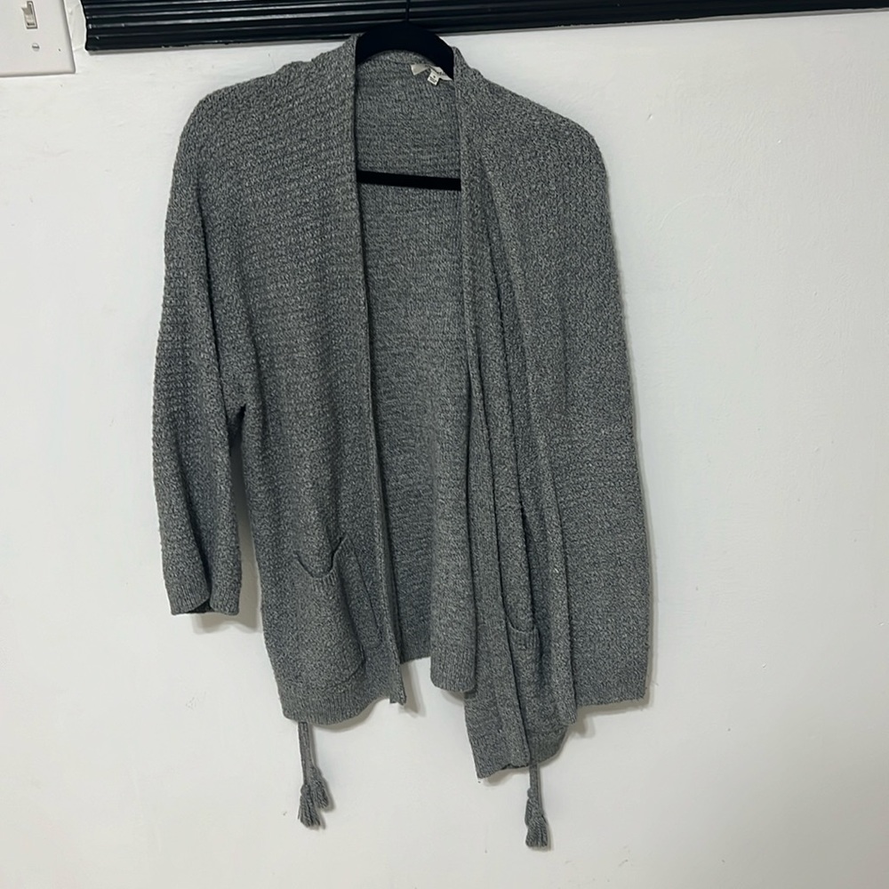 Madewell sweater with tassels